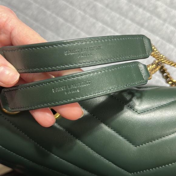 Saint Laurent- NEW Lou Lou Medium, Hunter Green - Picture 8 of 15
